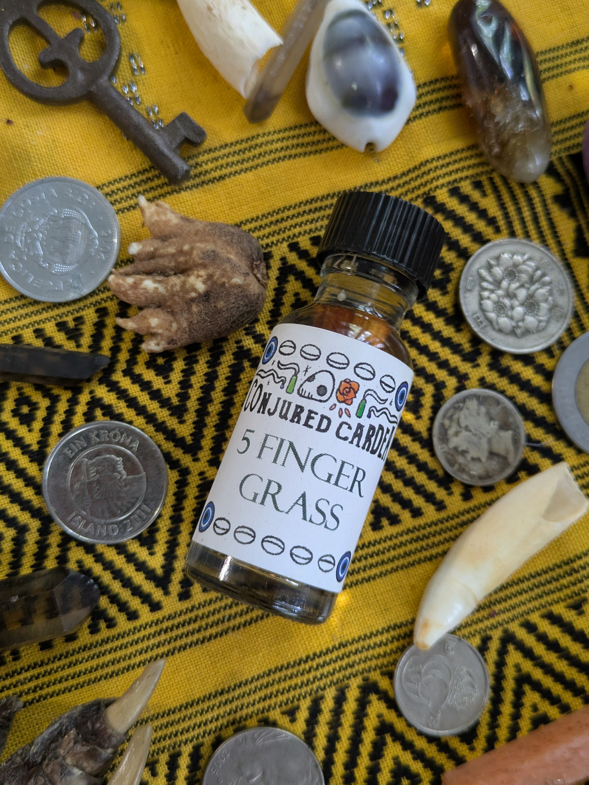5 Finger Grass Oil-Success, Luck, Prosperity, Gambling, Love