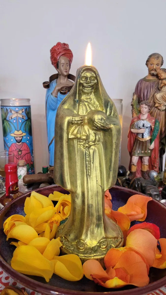 Riqueza Verde (Evergreen Wealth) Santa Muerte Ritual-14 Days-Fast Luck and Money-Addresses Debt