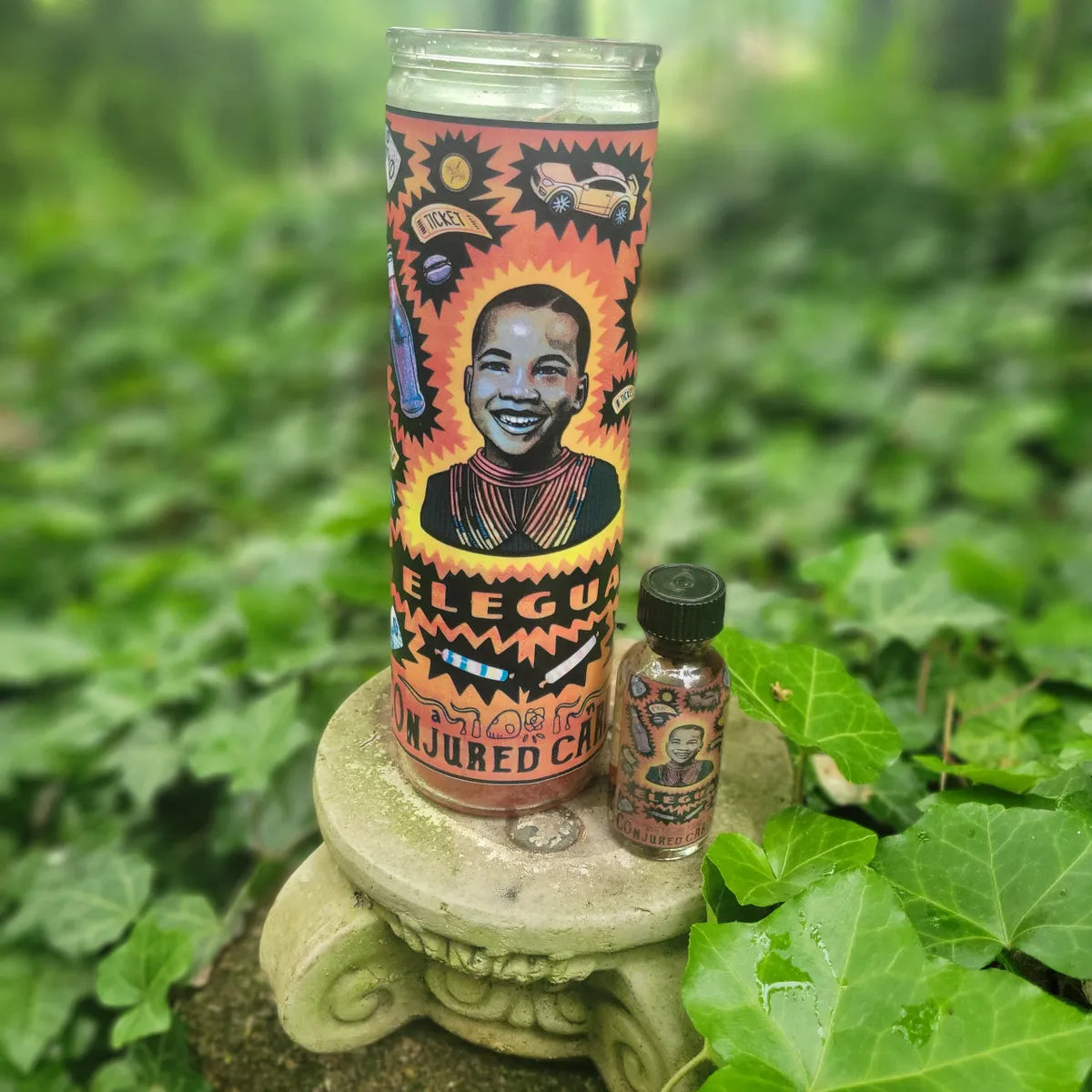 Elegua Candle & Oil Set-Open Roads, Opportunity, Success, Luck