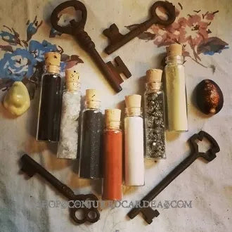 7 Mineral Sample Set-Protection, Luck, Power, Hexing, Drawing