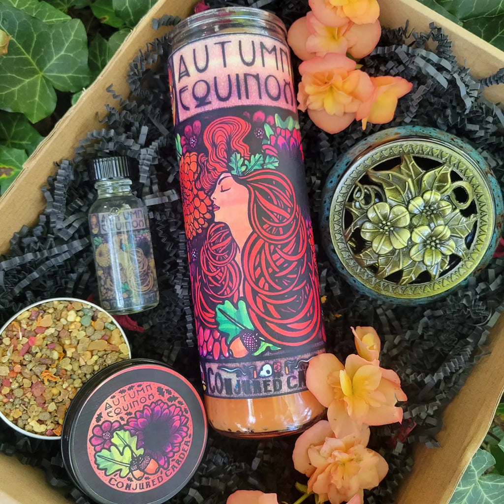 Autumn Equinox Altar Box-Balance, Harvest, Abundance, Autumn Decor, Fall Altar