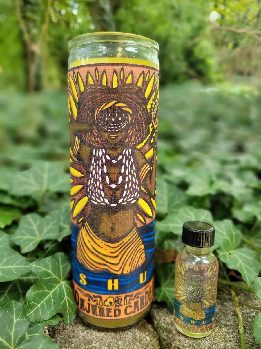 Oshun Novena Candle & Oil -Love and Protection-Draws Wealth