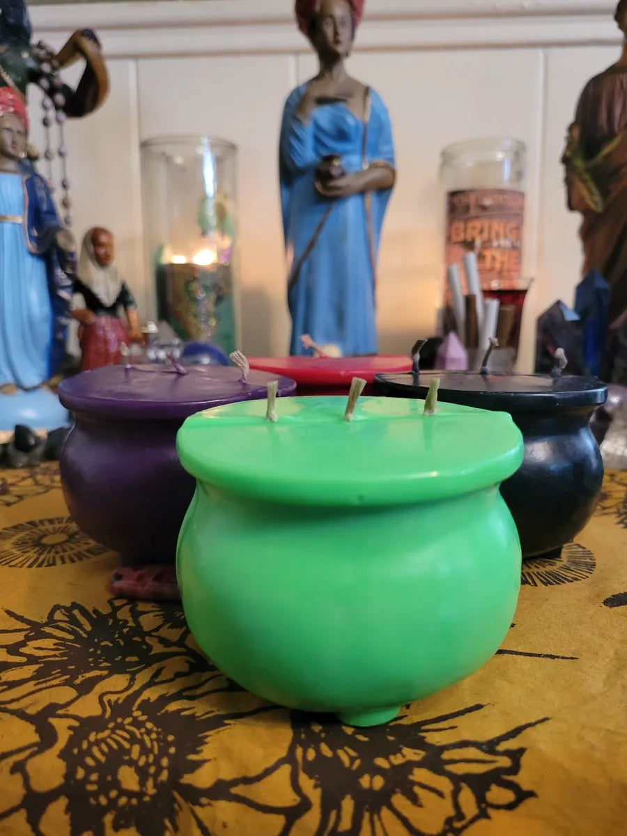 Cauldron Candle-Abundance, Magick, Goddess, Manifestation