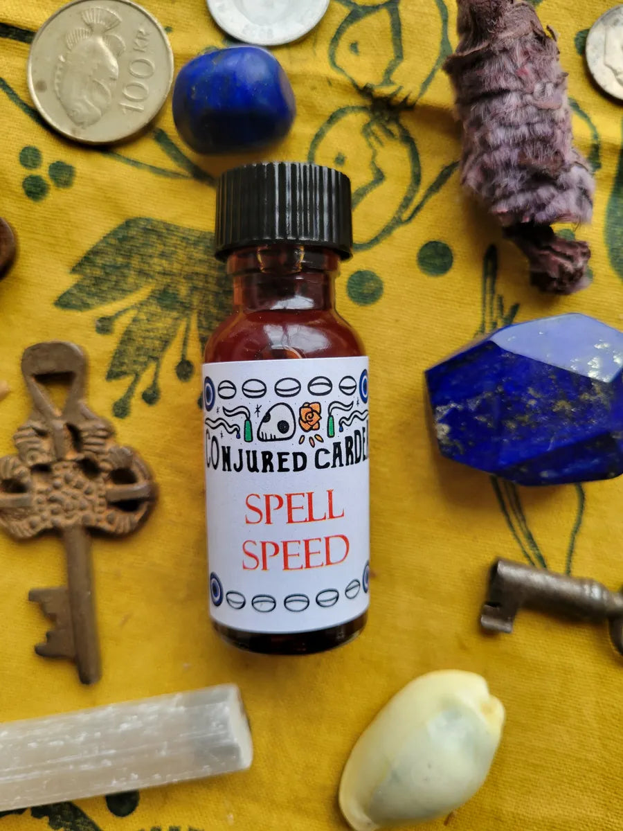 Spell Speed Spell Speed Oil-Spell Booster-Draws Speed and Success – Conjured Cardea