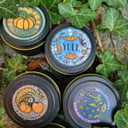 Black Soy Candle Tins: Intention-Charged Candle in 4 oz tin