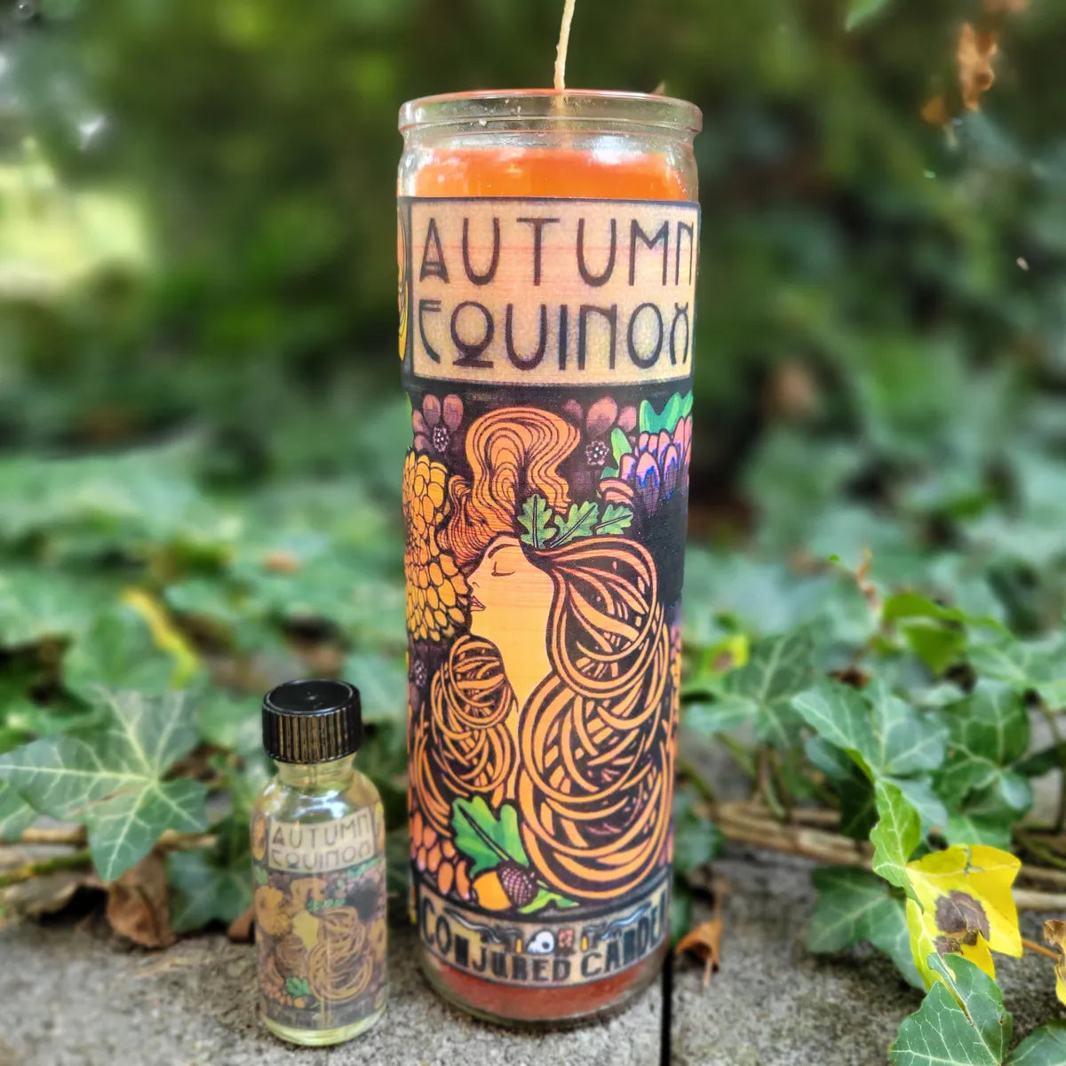 Autumn Equinox Candle and Oil-Balance, Harvest, Abundance, Autumn Decor, Fall Altar