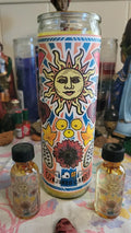 Summer Solstice Candle and Oil-Growth, Victory, Opportunity, Bounty
