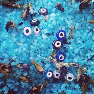Evil Eye Blue Hoodoo Salts-Peace,Uncrossing, Protection, Healing
