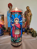 Fixed Saint Expedite Novena Candle ONLY-Expedites Results, Solutions, Fast Luck