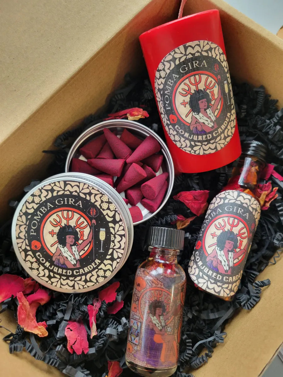 Pomba Gira Boxed Altar Set- Luxury, Protection, Sex, Romance, Wealth, Business