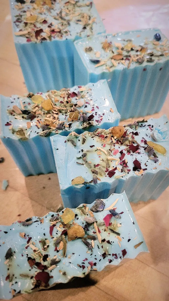 Blue Healer Soap-Healing, Release Fears, Trauma, Blocks