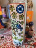 Cimaruta Candle with Oil-"Charm of the Witch"-Protect from Evil Eye, Good Luck, Health,