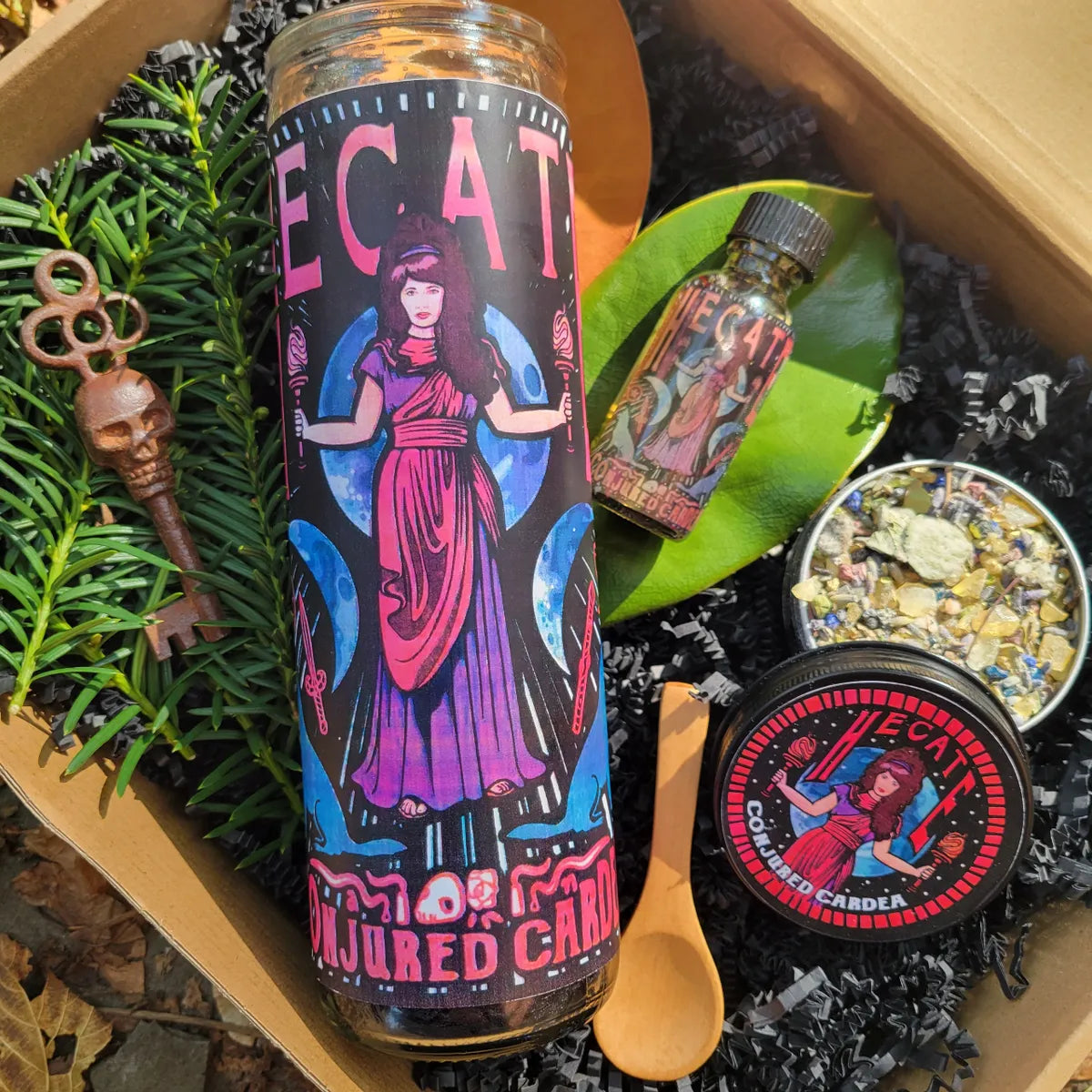 Hecate Spell/Altar Box-Witchcraft, Protection, Lunar Power and Crossroads