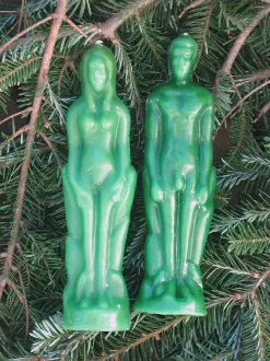 MALE-Green Figure Candle