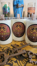Key & Crossroad Candles-Road Opener, Ancestors, Guidance, Opportunity