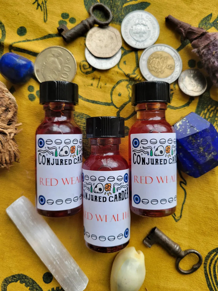 Red Wealth Oil-Strength, Power, Luxury, Wealth, Ideas, Passion