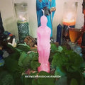 FEMALE-PINK Figure Candle-Love, Relationships, Committment