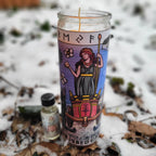 Freya NOVENA Candle WITH OIL-Love, Victory, Witchcraft, Esoteric Wisdom
