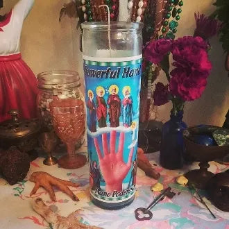 Almighty Hand Candle Set-Protection, Defense Magick, Power, Luck