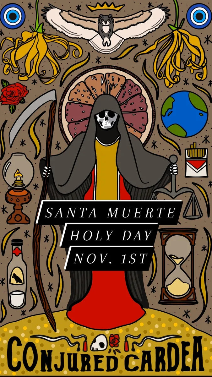 Santa Muerte Holy Day Service-November 1st-Healing, Miracles, Love, Protection, Ancestor Worship-Fet Ghede-Dia De Los Muertos