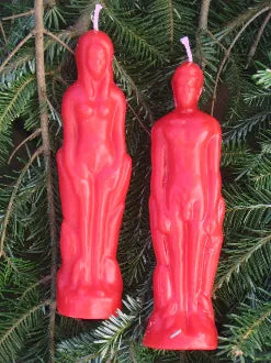 FEMALE-Red Figure Candle