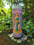 Fortuna Goddess Novena Candle-Luck, Prosperity, Abundance, Winning