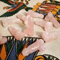 Rose Quartz Phallus and Red Mojo Bag-Love, Fidelity, Attraction