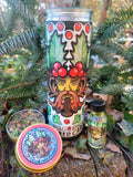 Green Man Candle, Resin Incense and Oil-Rebirth, Growth, Wealth, Pagan Spiritual Symbol