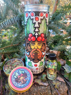 Green Man Candle, Resin Incense and Oil-Rebirth, Growth, Wealth, Pagan Spiritual Symbol
