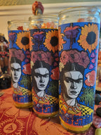 Frida Kahlo Novena Set-Candle and Oil-Creativity, Empowerment, Beauty