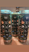 Wealth Novena Candle with Oil-Wealth in all forms, Money, Abundance