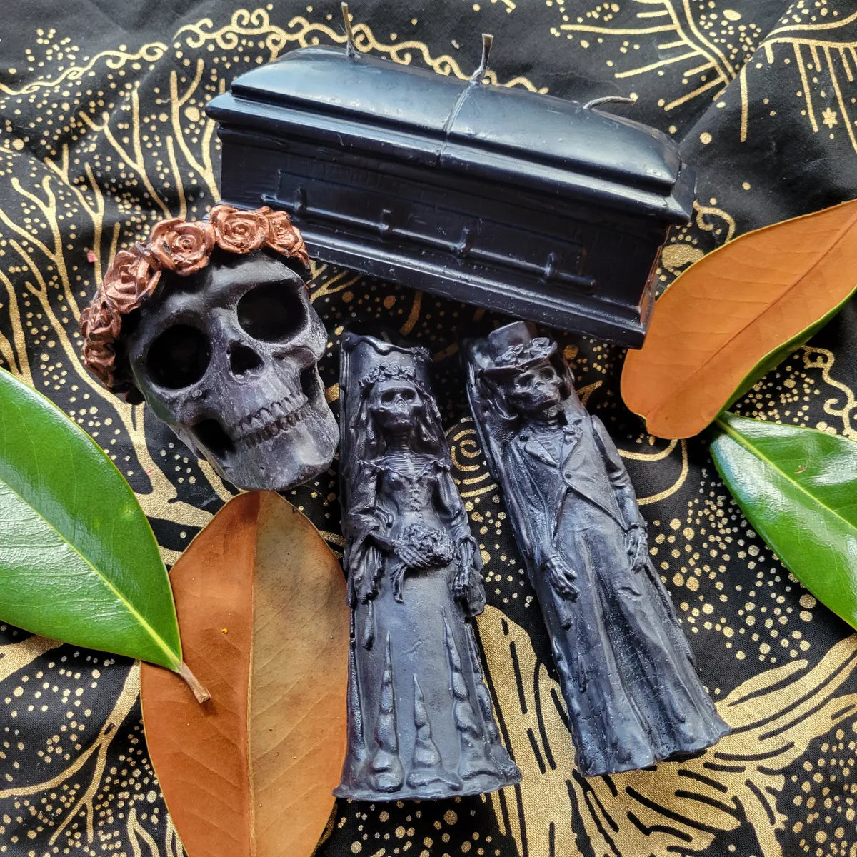 October Candle Set-Celebrate the Season by Honoring Life & Death, Samhain, Halloween